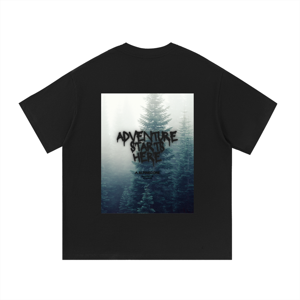 Adventure Starts Here Graphic T-Shirt V2