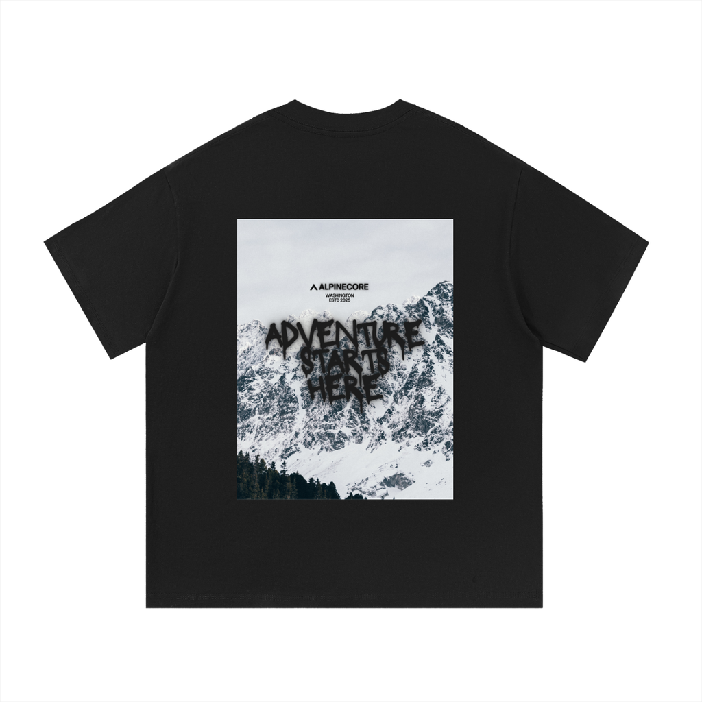 Adventure Starts Here Graphic T-Shirt