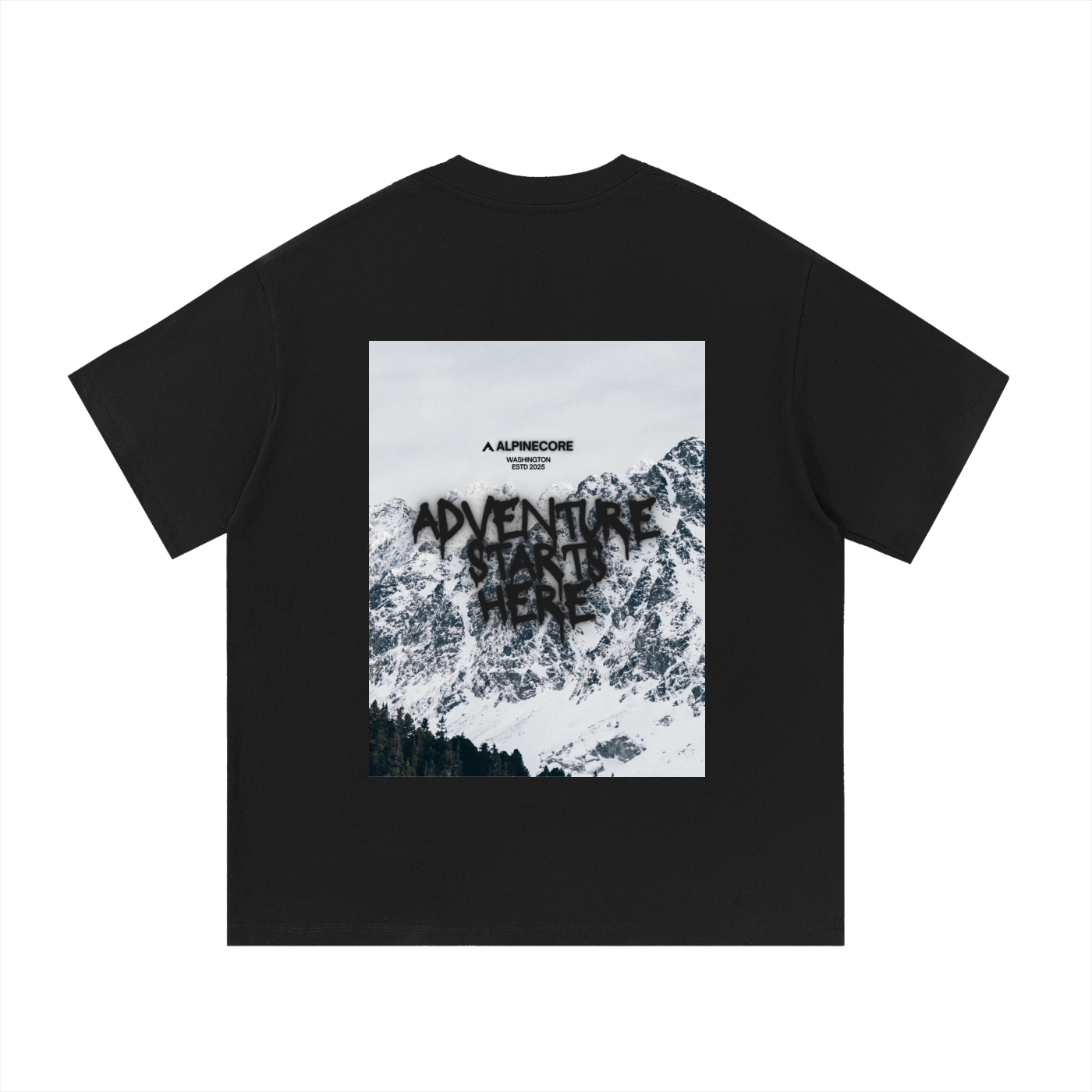 Adventure Starts Here Graphic T-Shirt